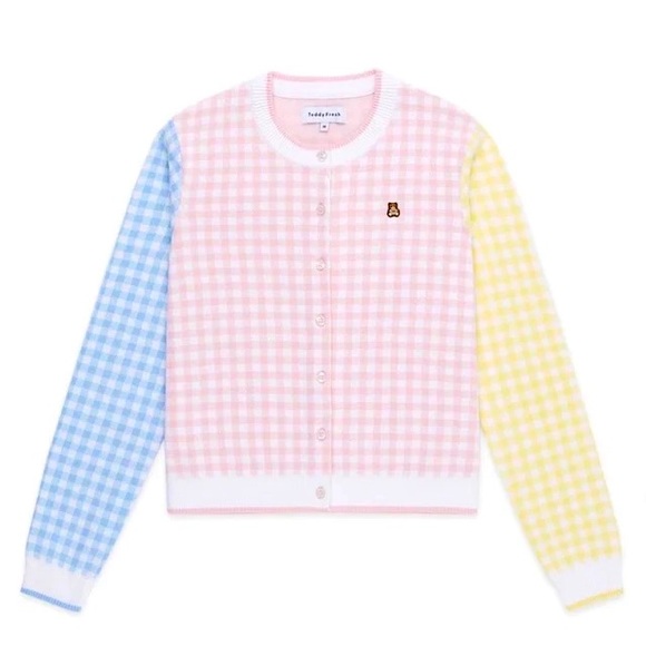 Teddy Fresh Sweaters - Gingham Teddy Fresh Cardigan. Excellent condition, only worn a couple times